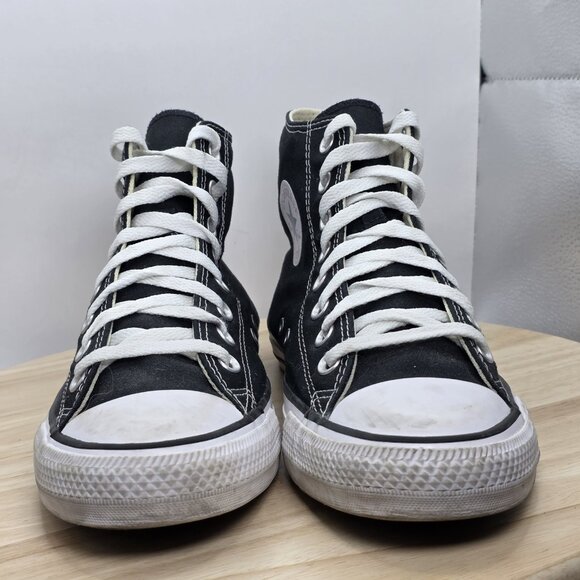 Converse All Star Hi Black Mens 8 Womens 10 High Top Sneakers Shoes M9160C - Picture 2 of 9